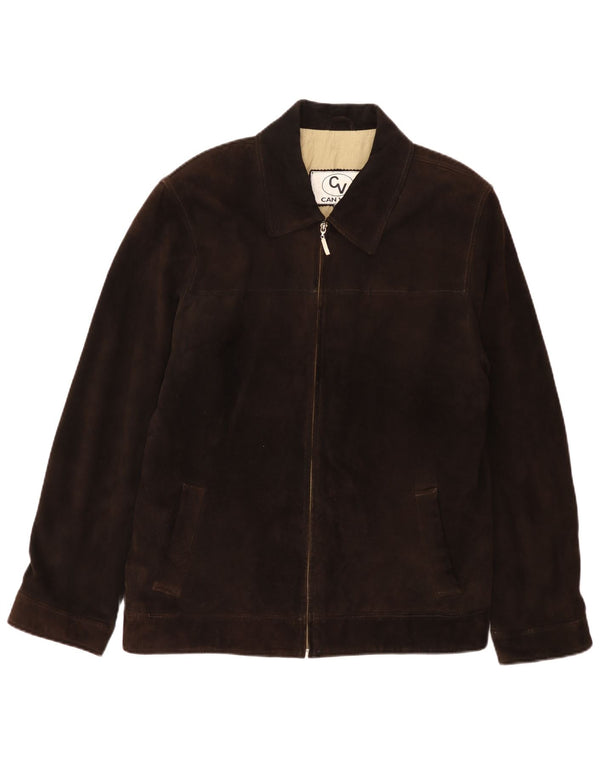Vintage muška bomber jakna od brušene kože UK 40 velika smeđa koža