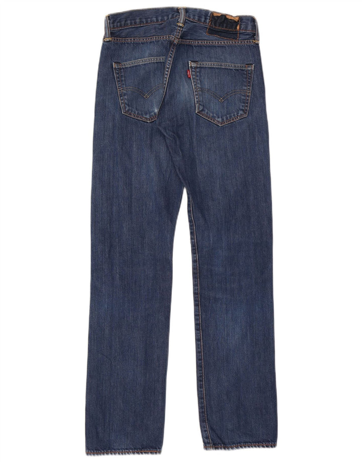 Levi's muške ravne traperice W28 L32 plavi pamuk