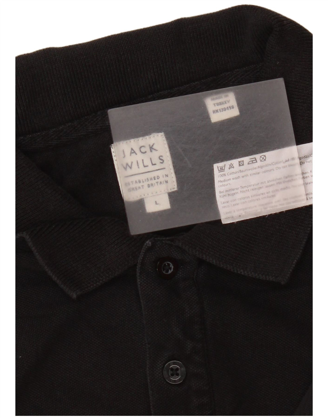 Jack Wills muška polo majica velika crna pamučna