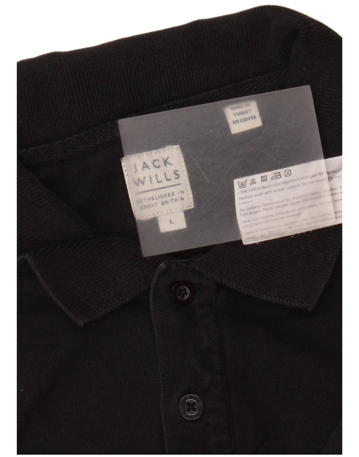 Jack Wills muška polo majica velika crna pamučna