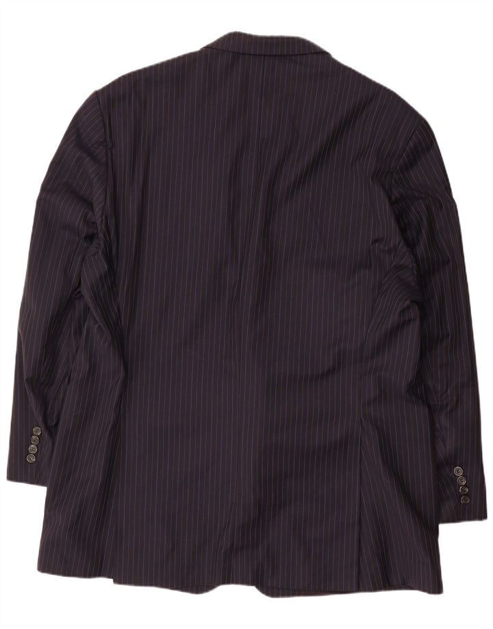 RALPH LAUREN Muška jakna sa 2 gumba IT 52 XL Mornarsko plava vunena prugasta