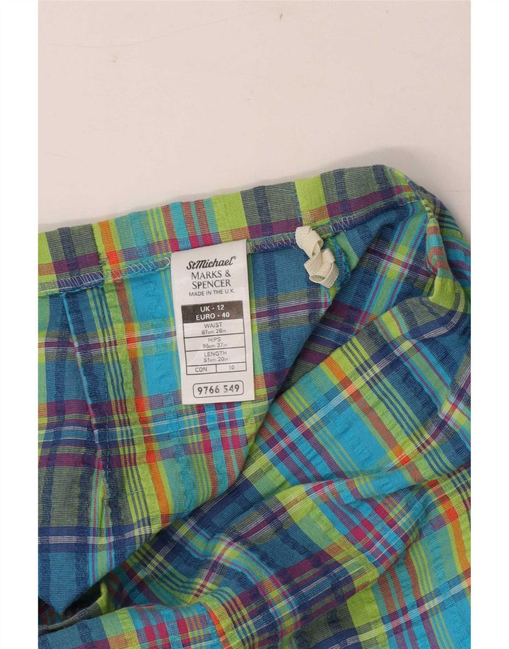 Marks & Spencer ženska pencil suknja UK 12 srednje veličine W26 višebojni karirani