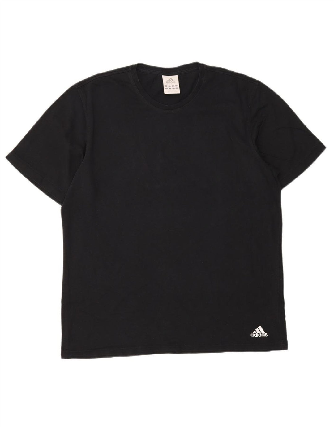 ADIDAS Mens T-Shirt Top Large Black Cotton