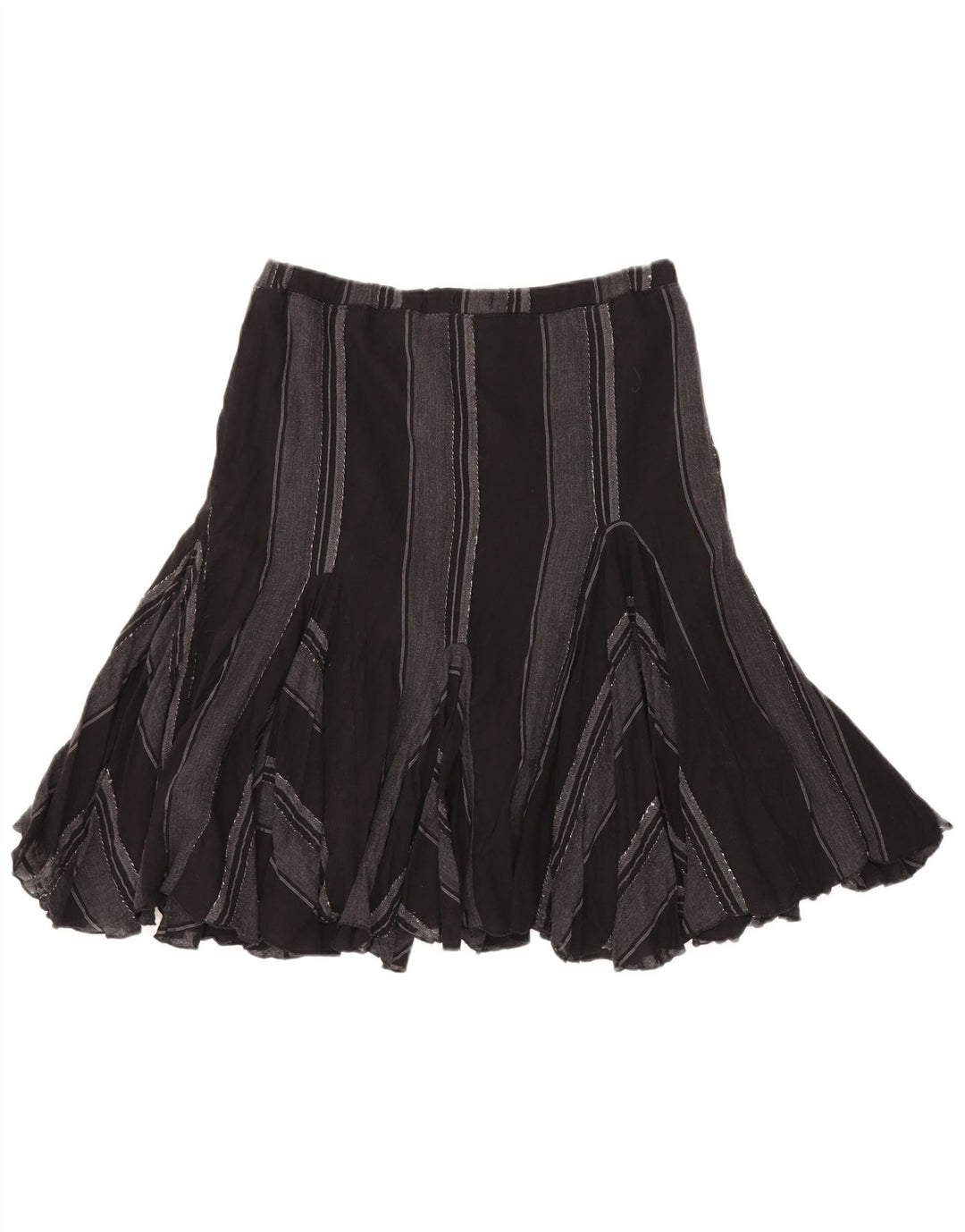 TRUSSARDI ženska suknja A-kroja IT 46 velika W32 crna na pruge