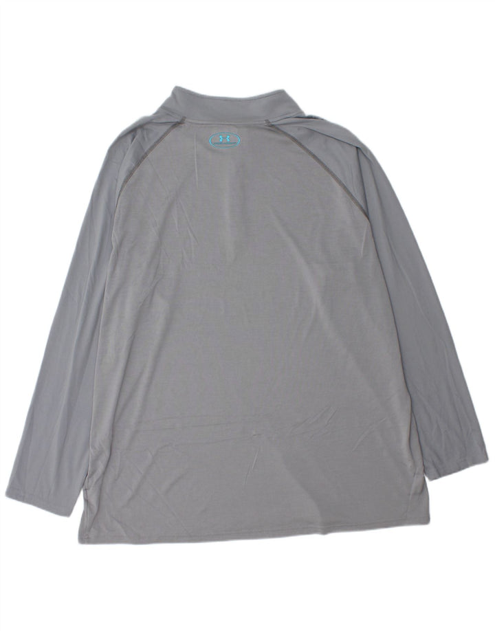 UNDER ARMOUR Muška trenirka Heat Gear Zip Neck Top trenirka 3XL siva