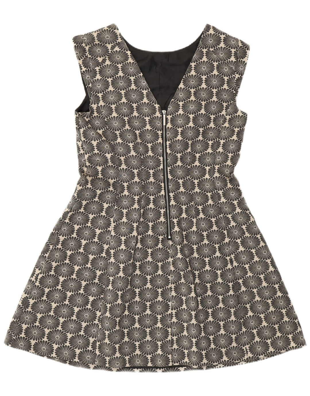 Oasis ženska haljina A-kroja UK 14 Srednje tamnoplavi cvjetni pamuk