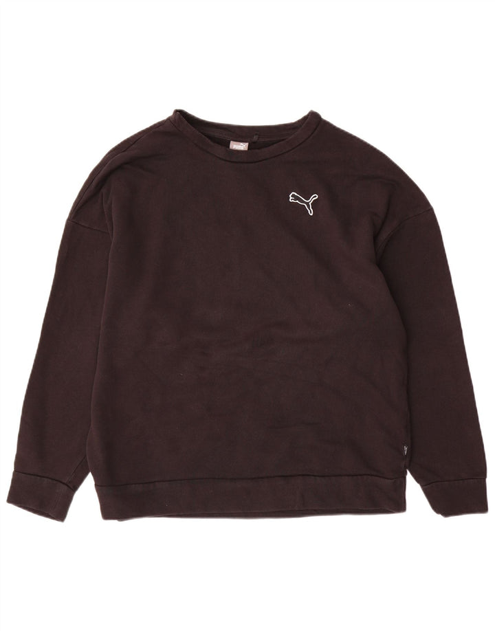 Puma ženska majica s kratkim rukavima UK 16 veliki crni pamuk