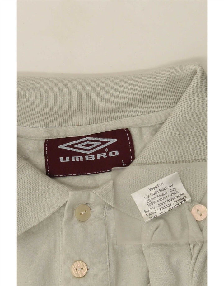 Umbro muška polo majica s grafičkim motivima, veliki sivi pamuk