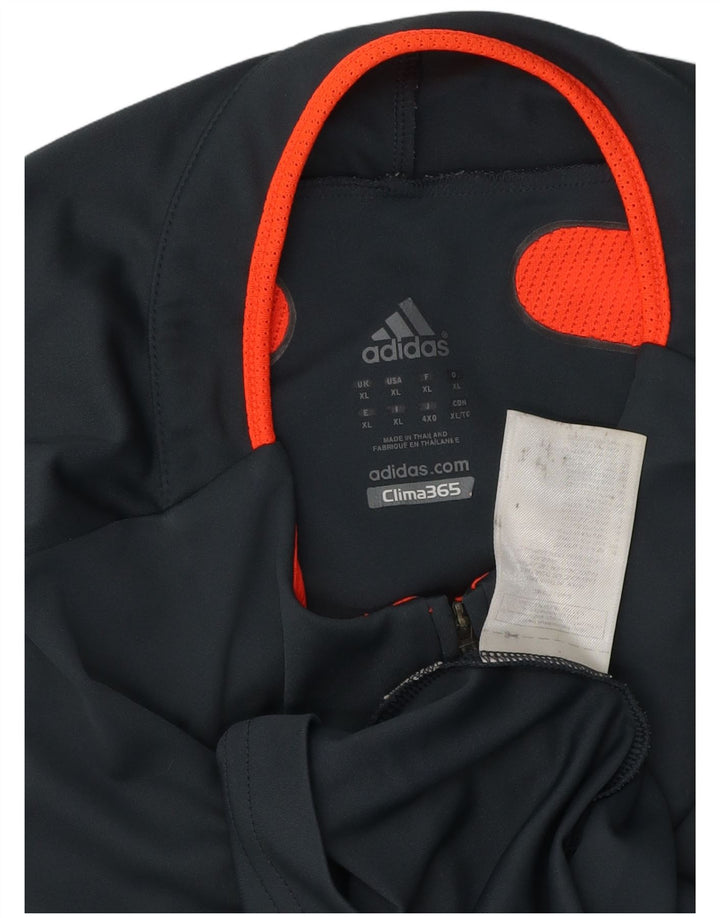 Adidas muška trenirka Clima 365 s patentnim izrezom i gornji dio trenirke XL u sivoj boji