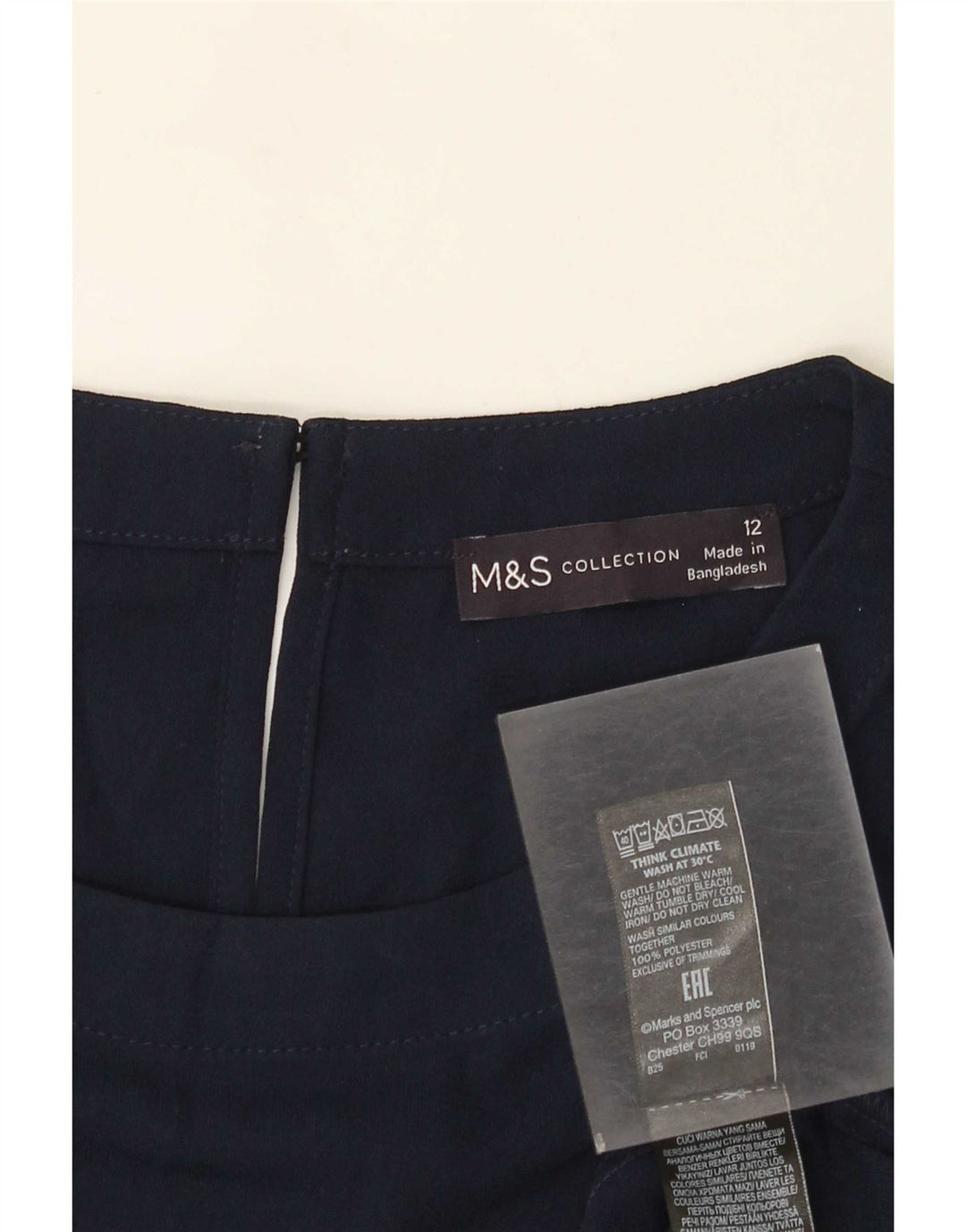 Marks & Spencer Ženska Regular Shift haljina UK 12 Medium tamnoplavi poliester
