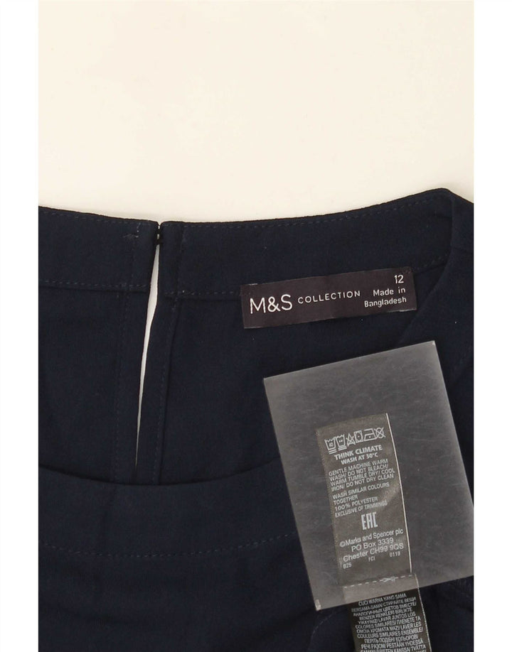 Marks & Spencer Ženska Regular Shift haljina UK 12 Medium tamnoplavi poliester