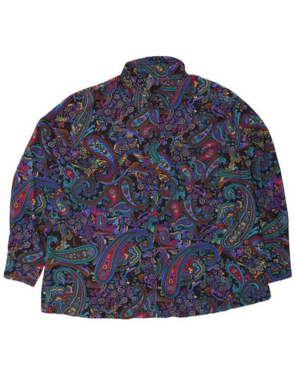 Vintage ženska košulja UK 24 4XL Raznobojni paisley