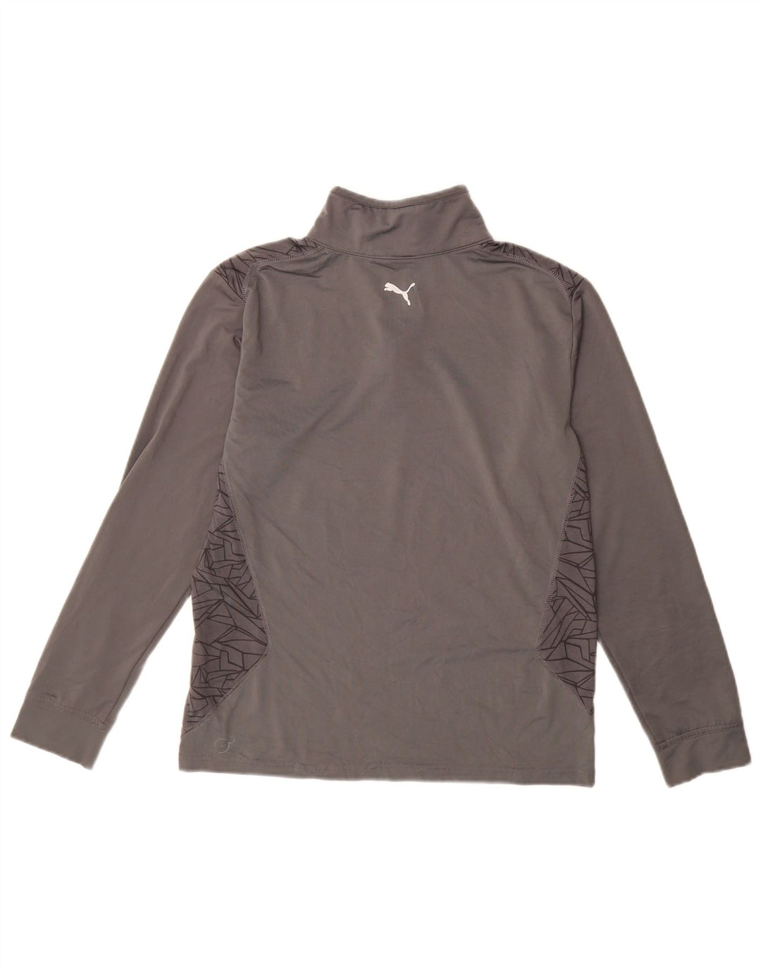 PUMA Boys Zip Neck Pulover Trenirka Top 11-12 Year Large Grey