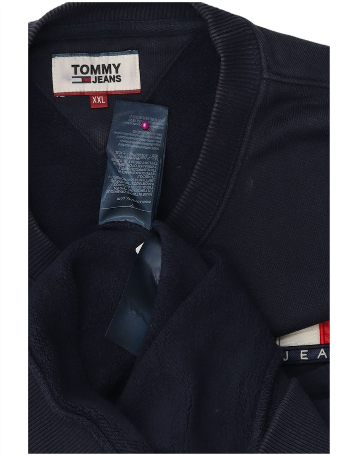 TOMMY HILFIGER Muški džemper od trenirke 2XL tamnoplavi pamuk