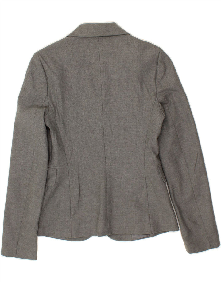 BENETTON Womens 3 Button Blazer Jacket IT 38 XS Grey Polyester Vintage Benetton and Second-Hand Benetton from Messina Hembry 