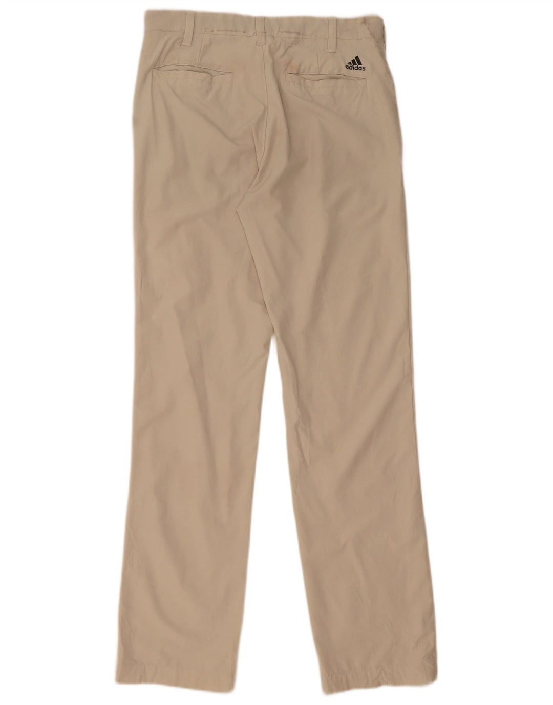 Adidas muške ravne chino hlače W30 L32 bež poliester