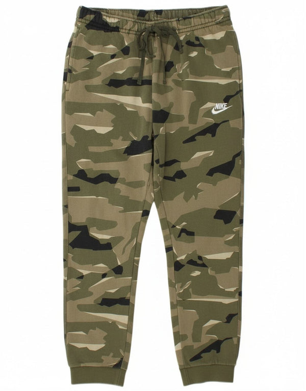 Nike Muška trenirka Hlače Joggers Large Green Camouflage Cotton