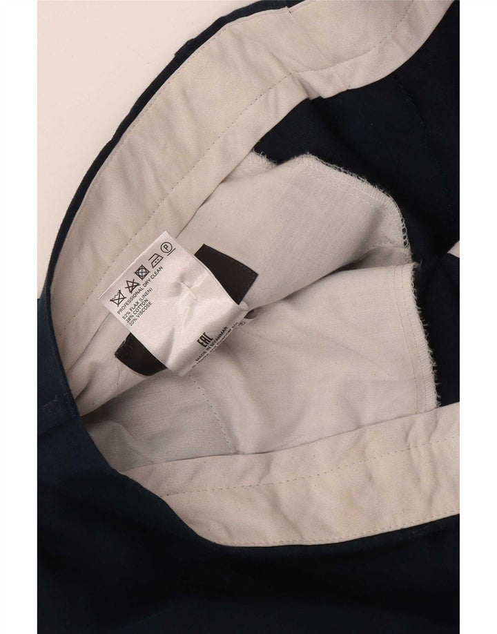 Marks & Spencer muške obične chino hlače W40 L31 tamnoplavi lan