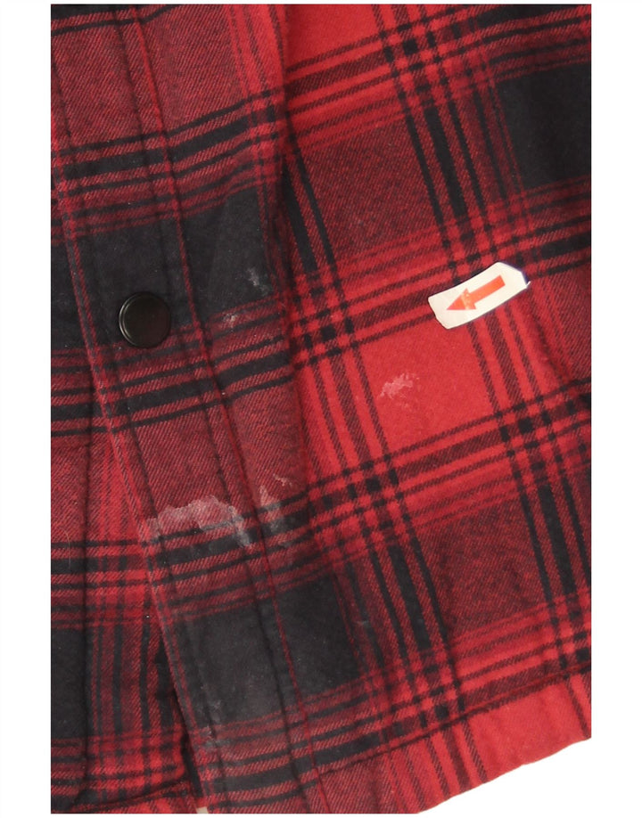 Marks & Spencer Regular Overshirt muška flanelska košulja 2XL crveni karirani