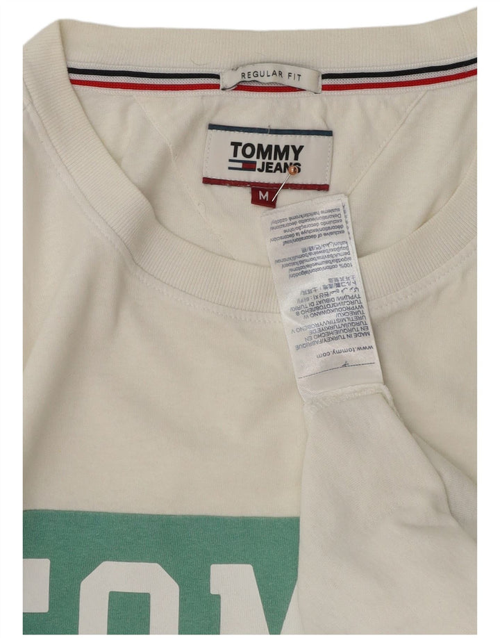 Tommy Hilfiger muška majica s grafičkim motivima srednje bijele boje