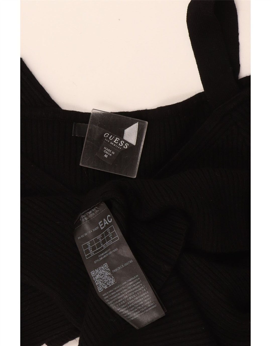 Guess ženska majica s otvorenim ramenima UK 8 Small Black Rayon