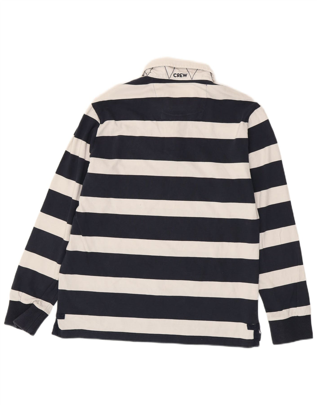 CREW ODJEĆA Muška ragbi polo majica dugih rukava velika tamnoplava na pruge