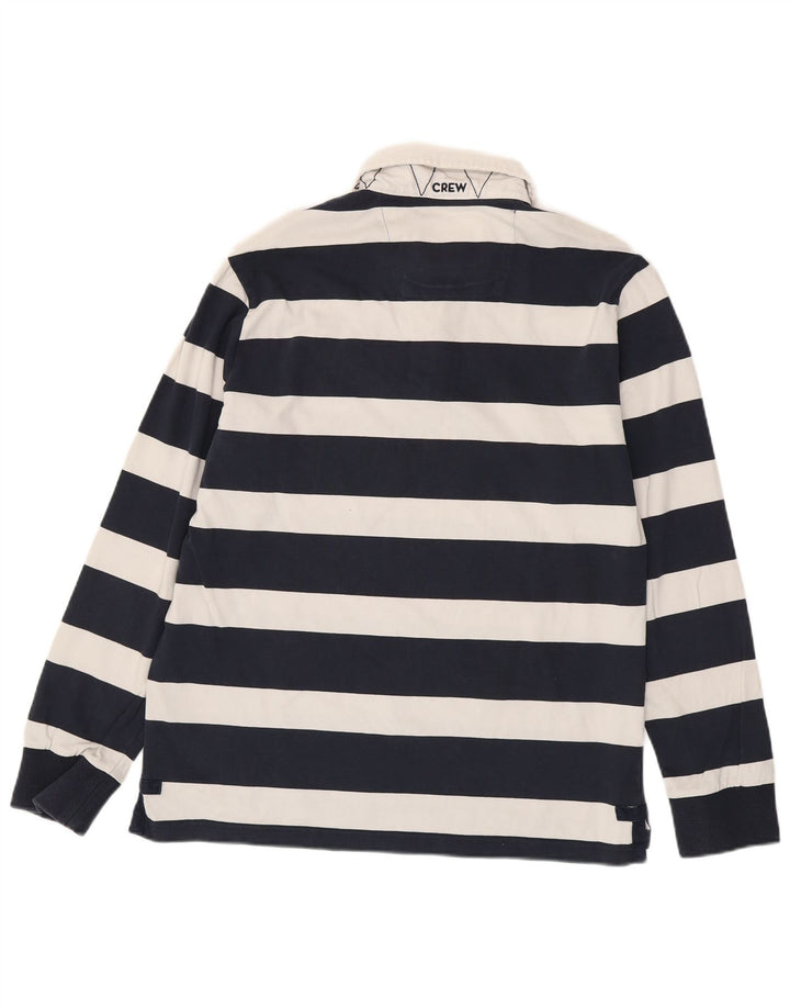 CREW ODJEĆA Muška ragbi polo majica dugih rukava velika tamnoplava na pruge