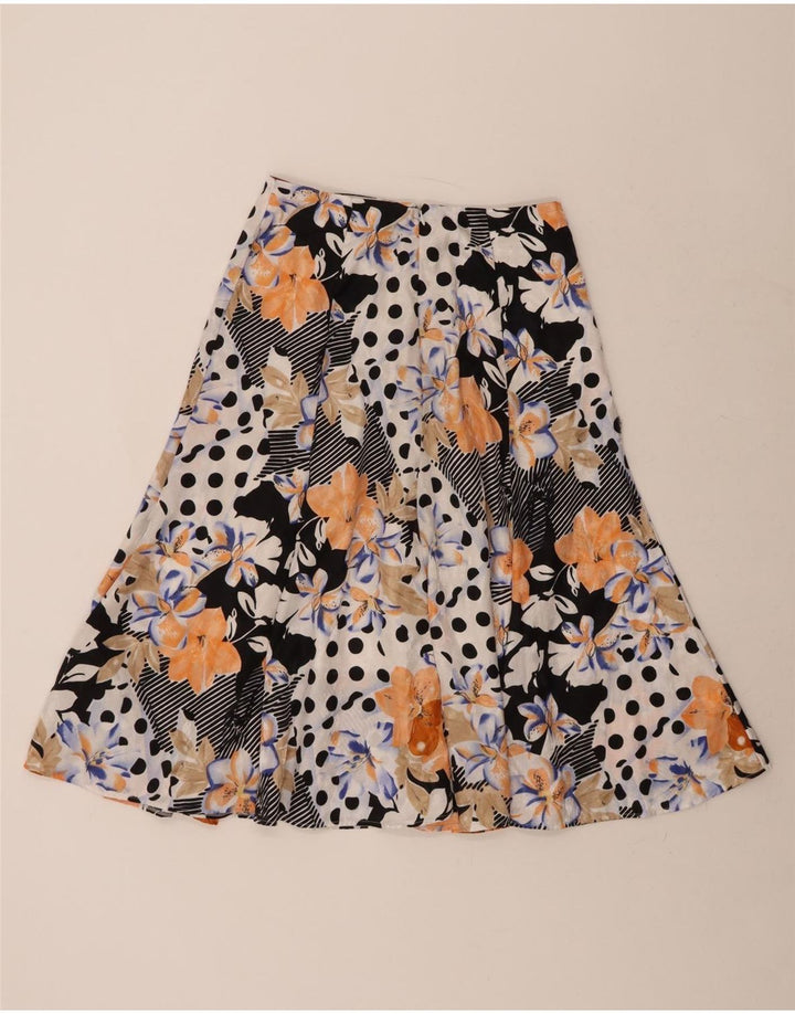 VINTAGE Womens A-Line Skirt W28 Medium  Multicoloured Floral Vintage Vintage and Second-Hand Vintage from Messina Hembry 