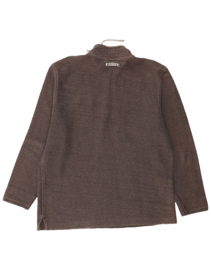 Weird Fish Muška majica s izrezom s patentnim zatvaračem XL sivi pamuk