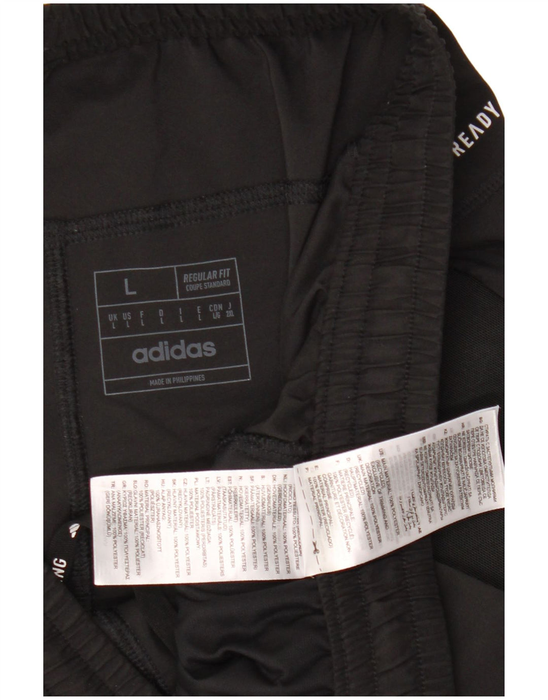 Adidas muške Aeroready hlače trenirke Regular Fit velike crne poliesterske hlače