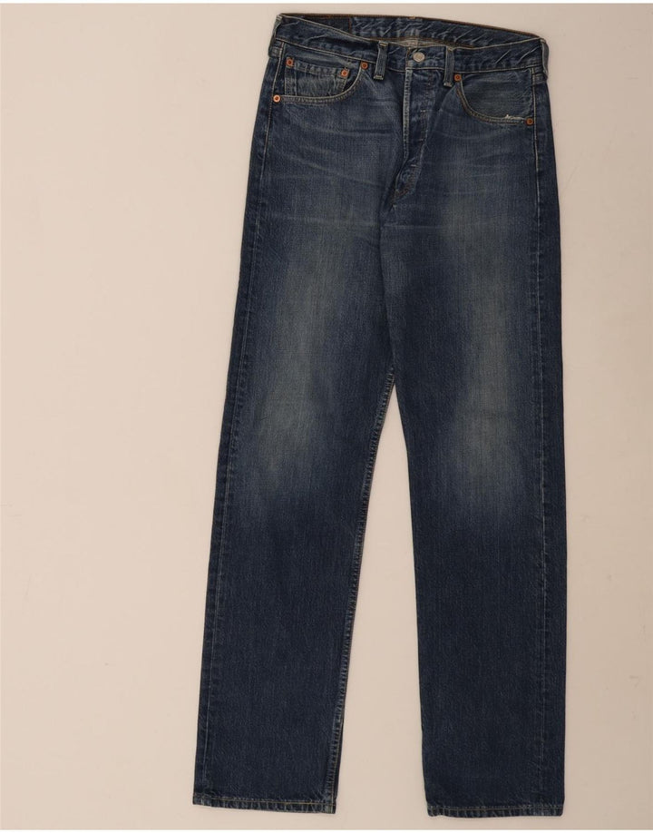 Levi's muške 501 ravne traperice W32 L34 plave