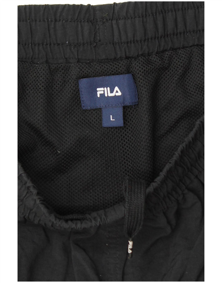 Fila muške sportske kratke hlače velike crne boje od poliamida