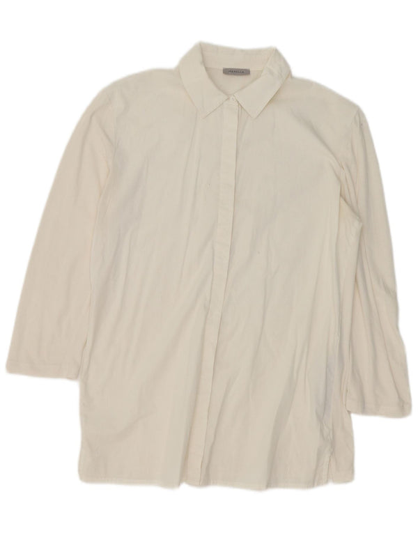 Ženska košulja Marella Longline UK 16 Large Off White Pamuk