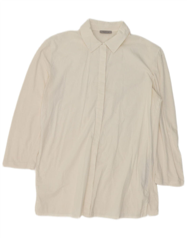 Ženska košulja Marella Longline UK 16 Large Off White Pamuk