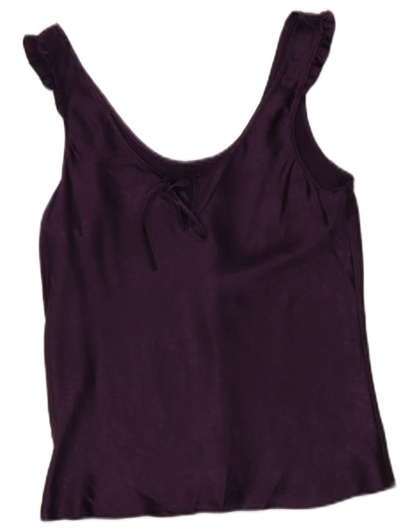 Marks & Spencer Womens Cami Top UK 14 Medium Purple Polyester
