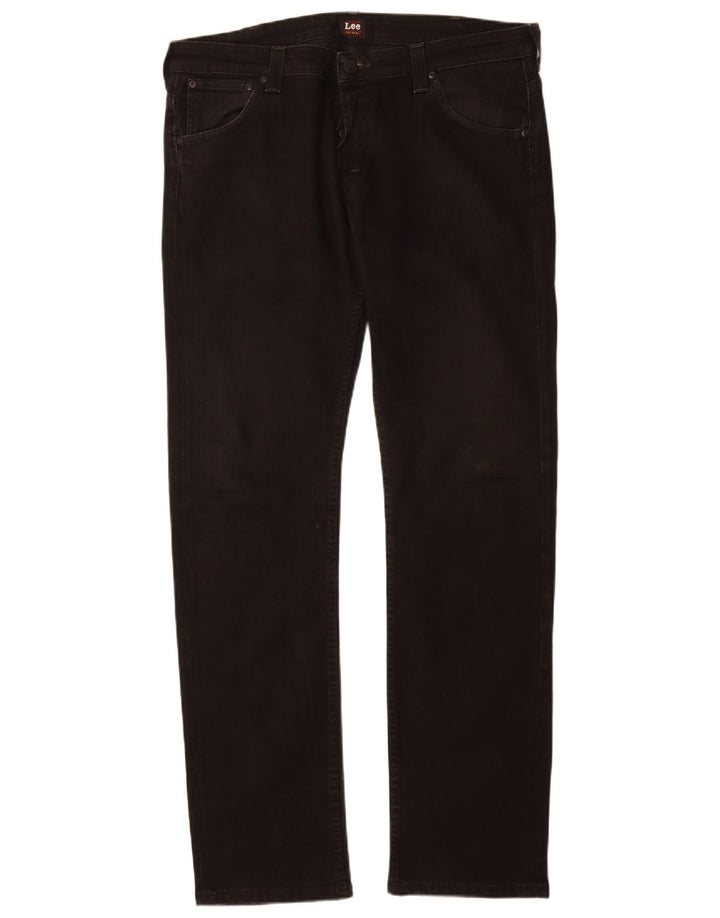 Lee Mens Powell Straight Jeans W38 L36 Crni pamuk