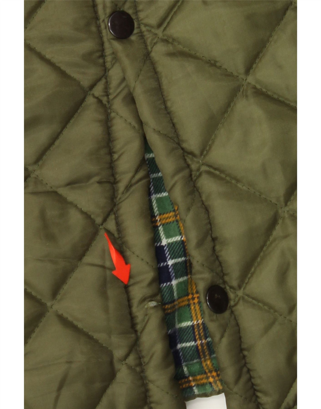 VINTAGE muška prošivena jakna UK 42 XL kaki poliester