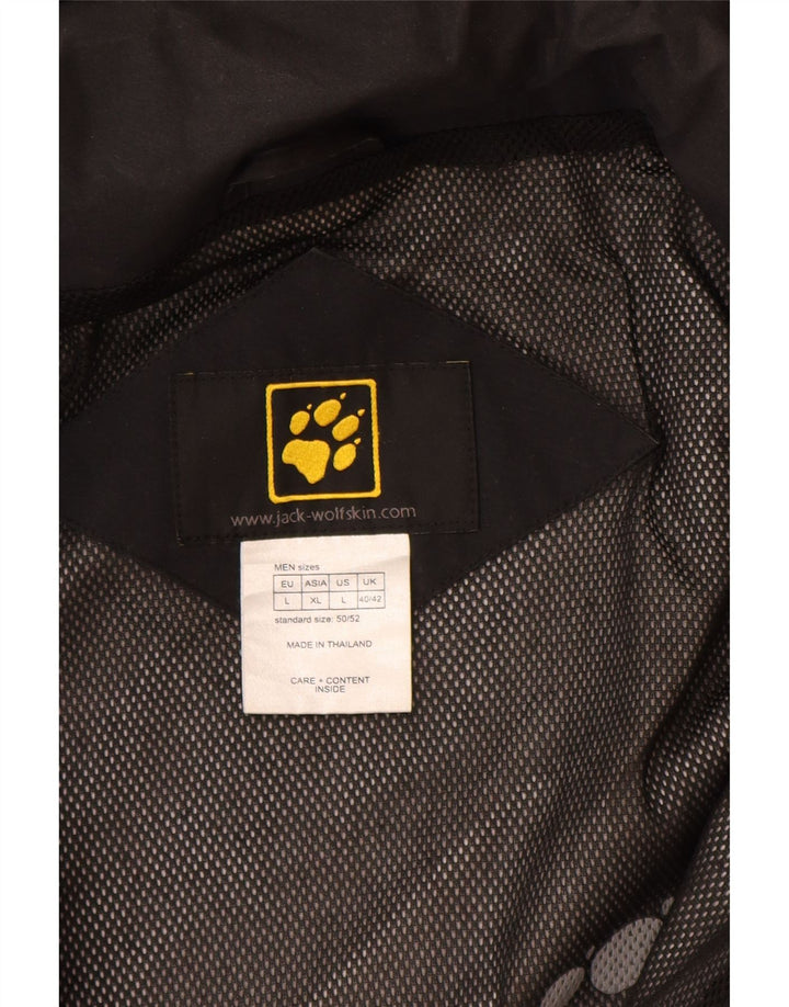 Jack Wolfskin muška vjetrovka s kapuljačom UK 40/42 velika crna poliesterska jakna