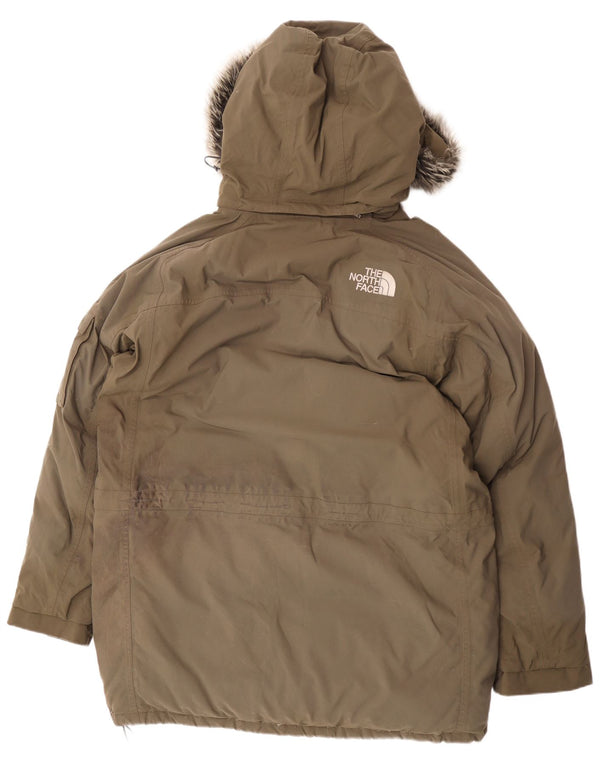 The North Face muška podstavljena parka jakna s kapuljačom UK 40 Large kaki zimska