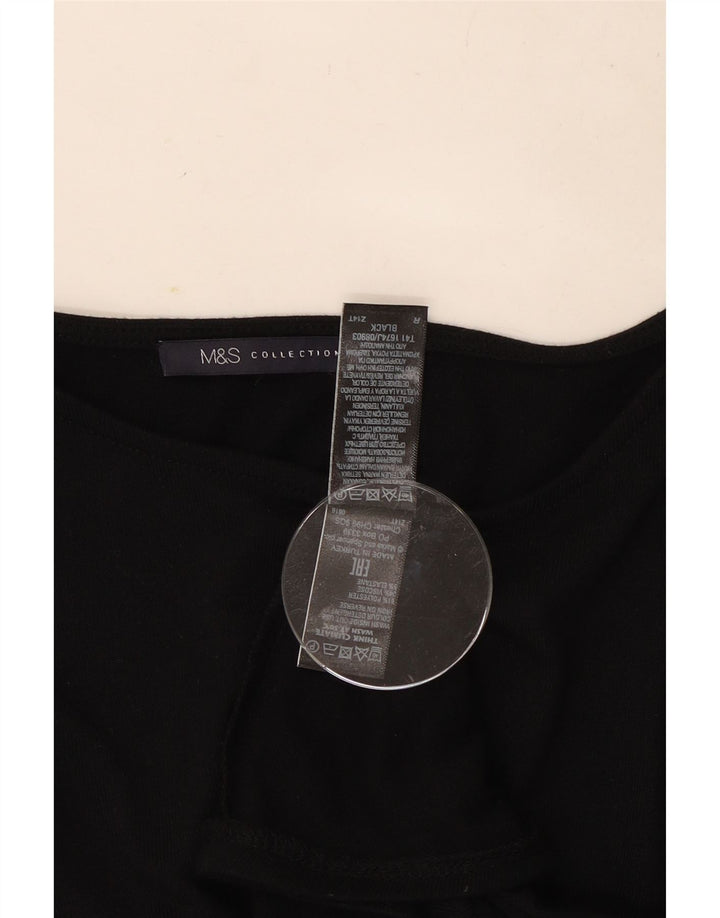Marks & Spencer ženska majica s 3/4 rukavima UK 12 srednji crni poliester