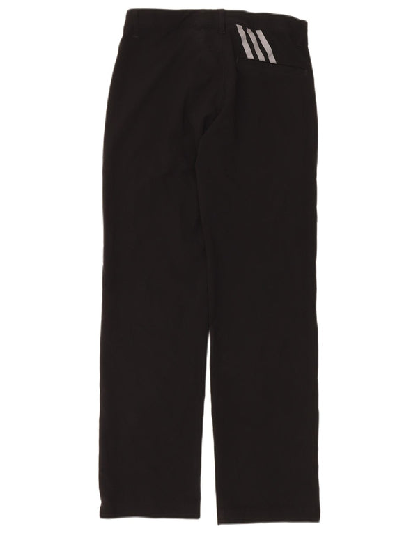 Adidas ravne chino hlače za dječake 11-12 godina srednje veličine W26 L26 crne