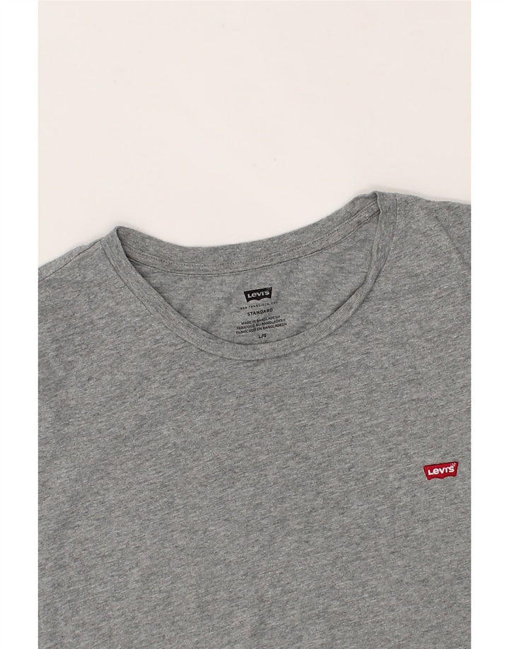 LEVI'S Mens Standard T-Shirt Top Large Grey Cotton Vintage Levi's and Second-Hand Levi's from Messina Hembry 
