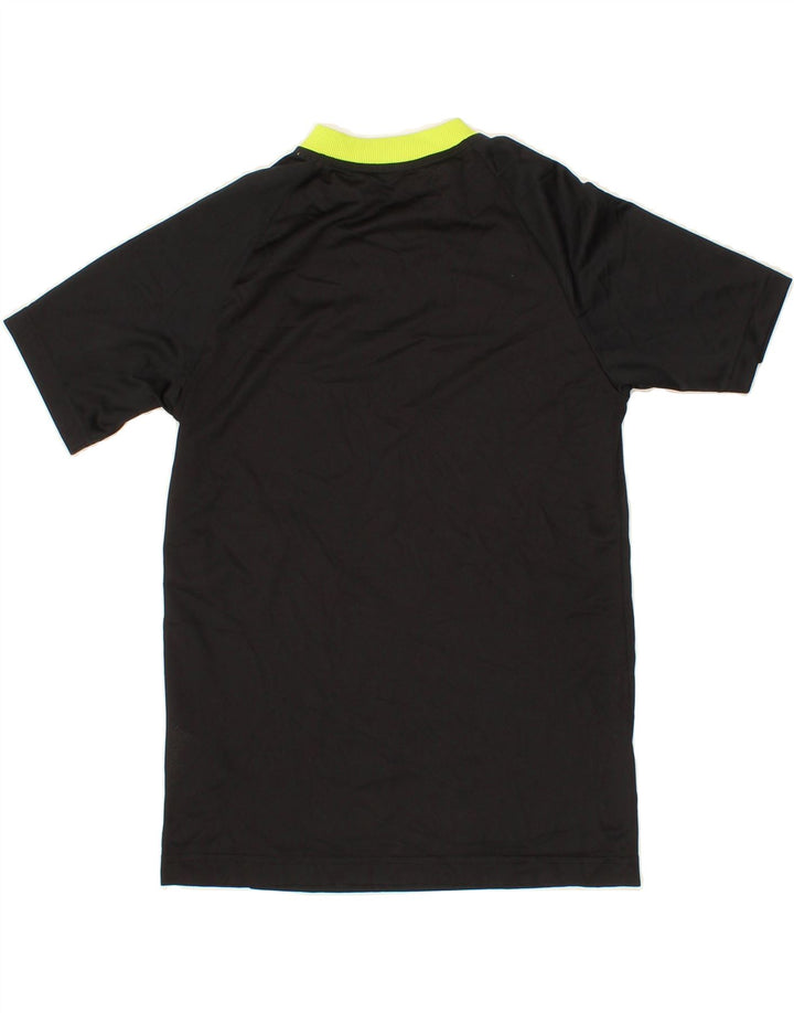ADIDAS Boys T-Shirt Top 11-12 Years Black Polyester Vintage Adidas and Second-Hand Adidas from Messina Hembry 