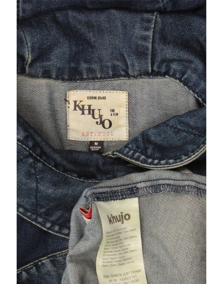 KHUJO ženski duffle kaput s kapuljačom UK 14 srednje tamnoplavi pamuk