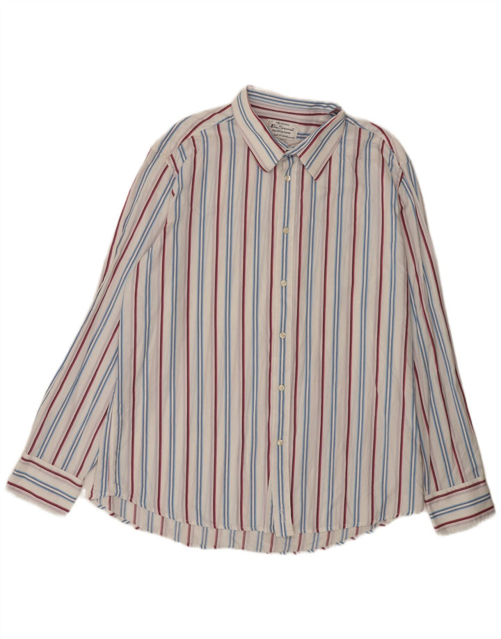 Ben Sherman muška košulja 2XL bijeli pamuk na pruge