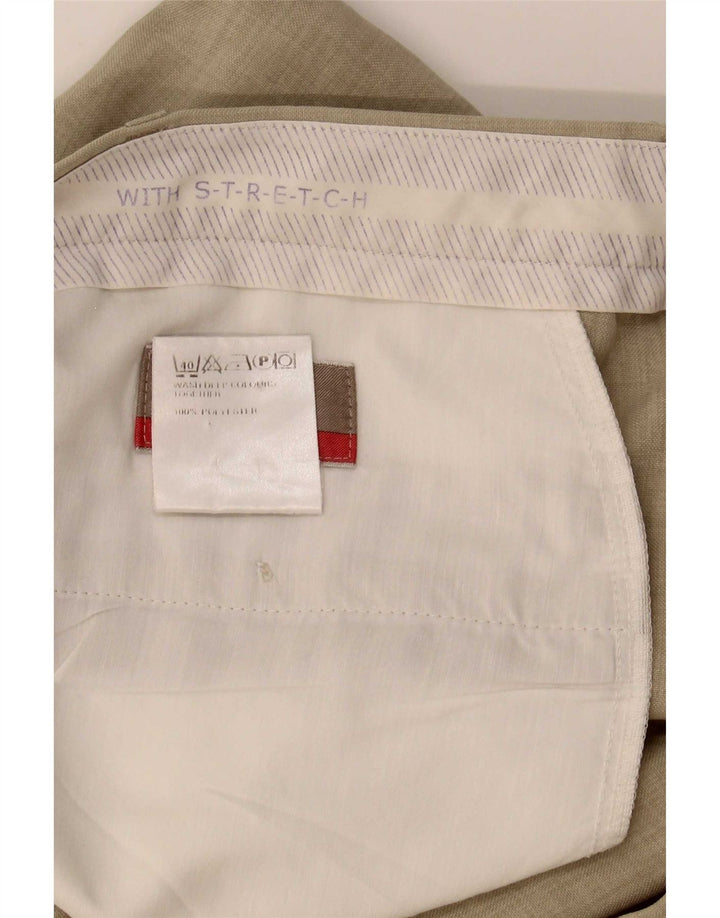 Marks & Spencer muške hlače ravnog odijela W38 L26 bež poliester