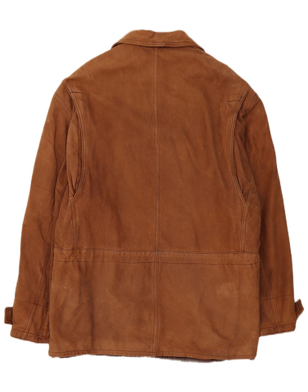 VINTAGE muški kožni kaput UK 42 XL smeđi