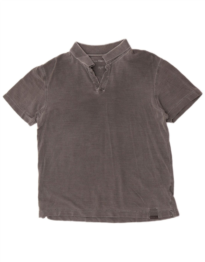 Calvin Klein Jeans muška polo majica srednje sivi pamuk