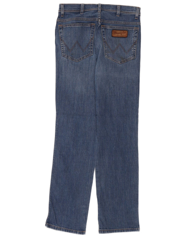 Wrangler muške rastezljive ravne traperice Texas W30 L32 plavi pamuk