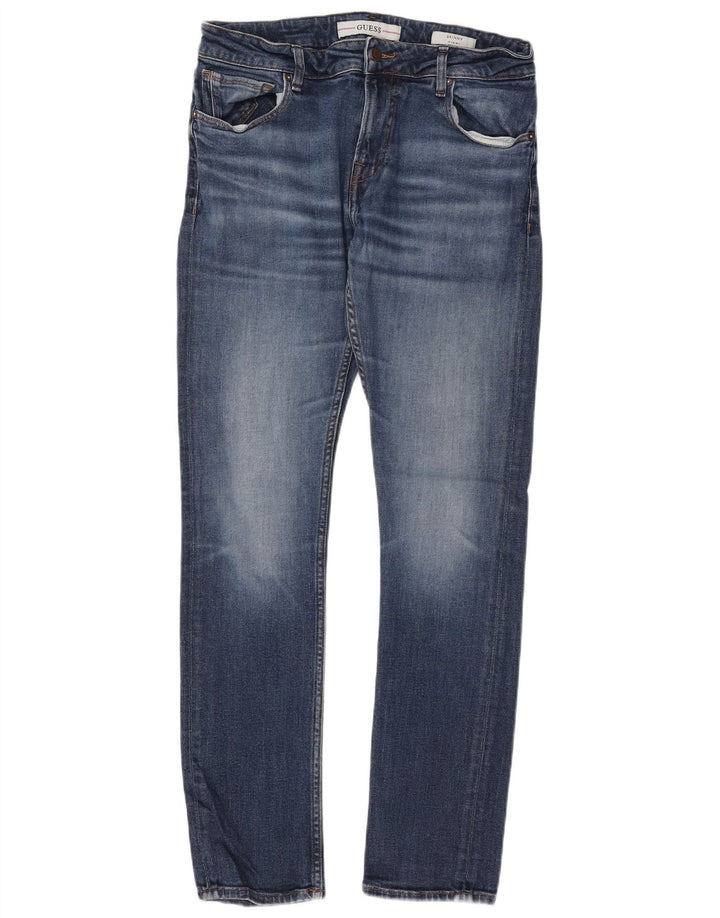 GUESS Ženske uske traperice Miami W34 L31 Plavi pamuk